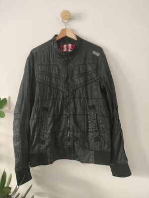 Energie black motorcycle jacket like new, size L