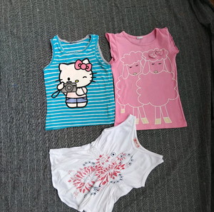 H&M/ montefiore hello kitty σετ 3 αμάνικα