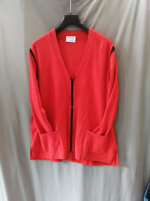 Simonetta wool cardigan used, red, size XL-XXL