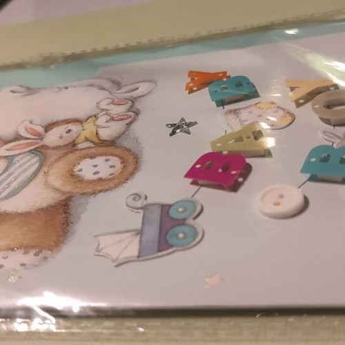 Baby boy greeting cards, pack of 2, with envelopes