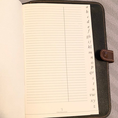 Trussardi notebook and phone agenda used