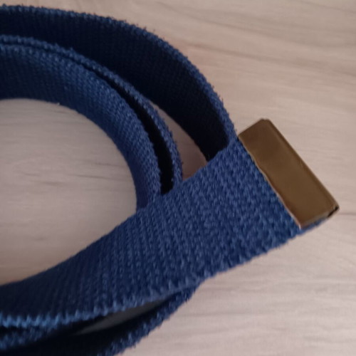 Blue fabric belt type aviation used, 105 cm length