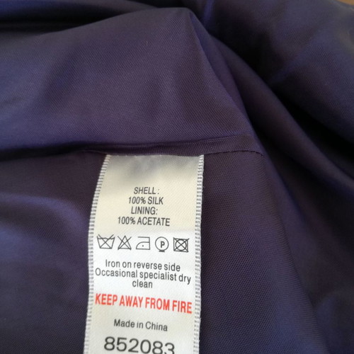 Monsoon strapless silk dress size 38 new, purple