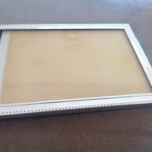 Silver photo frame like new