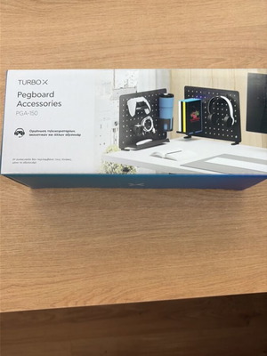 Turbo X Pegboard new, console accessory stand