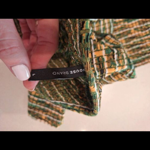 House short dress like new, size L with elasticity, green and orange
