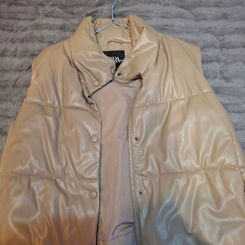 Zara vest new women's beige size XL