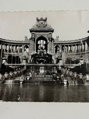 Καρτ ποστάλ Palais Longchamp Μασσαλία Γαλλία μεταχειρισμένη vintage