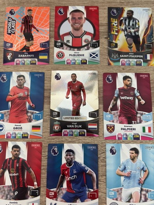 Adrenalyn 2024 pack of 9 Panini cards like new