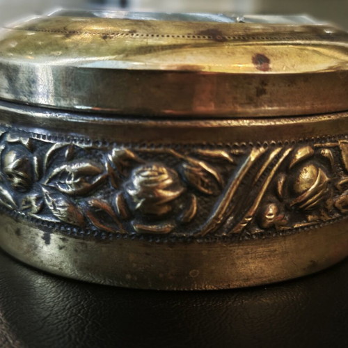 Vintage Bonbonnière Box Tseppas Brass Used