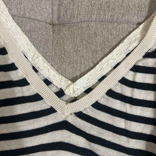 Zara V-line blouse, long sleeve