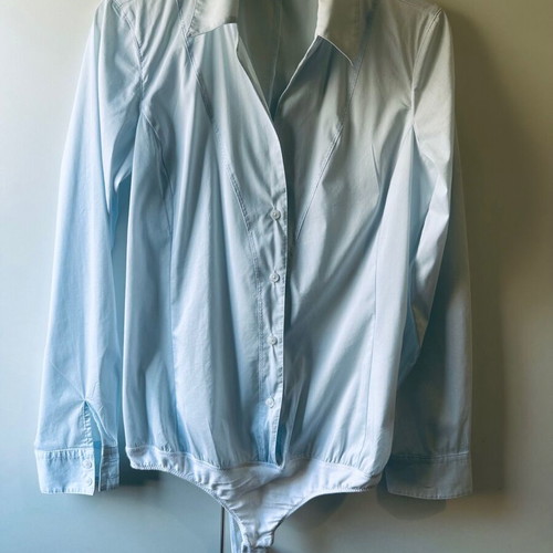 Sisley Baby Blue Shirt-Bodysuit in turquoise, like new, size S/M