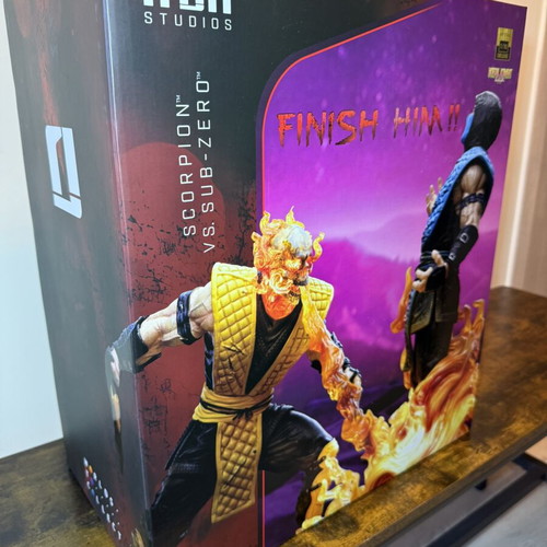 Iron Studios Mortal Kombat Scorpion Fatality Deluxe Art Statue Scale 1/10 new