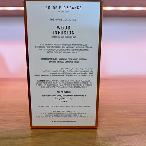 Goldfield & Banks Wood Infusion Eau de Parfum 100ml like new