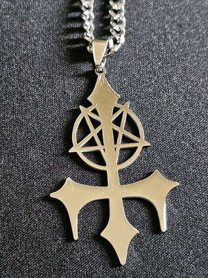 Steel Gothic necklace new