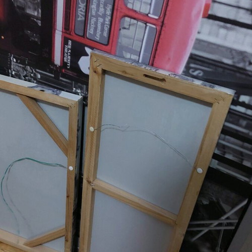 Set of 3 London frames used, Ikea