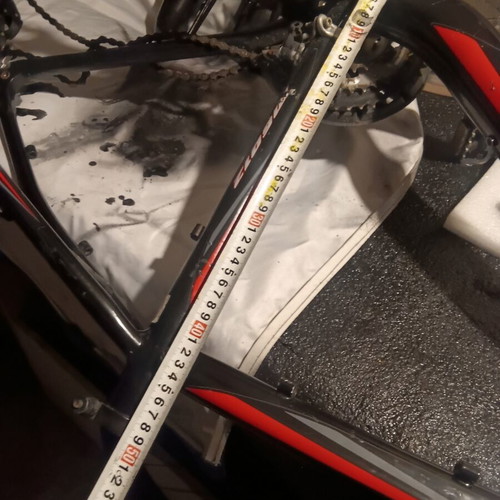 Aluminum bicycle frame with parts like new