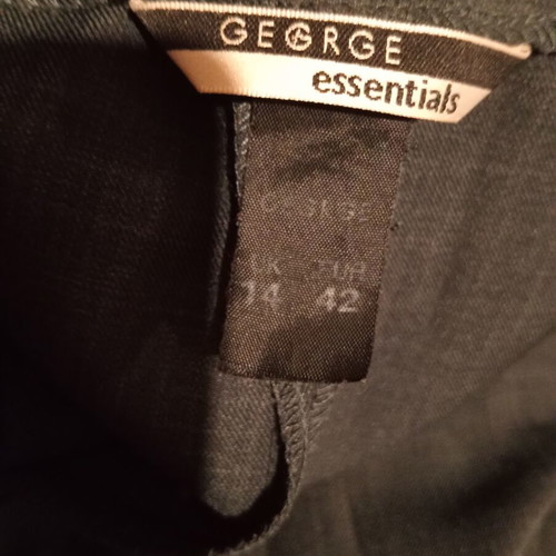 George Essentials pants UK 14 EUR 42, like new, grey with subtle white lines