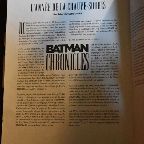 Batman Chronicles volume I 1989 French edition like new