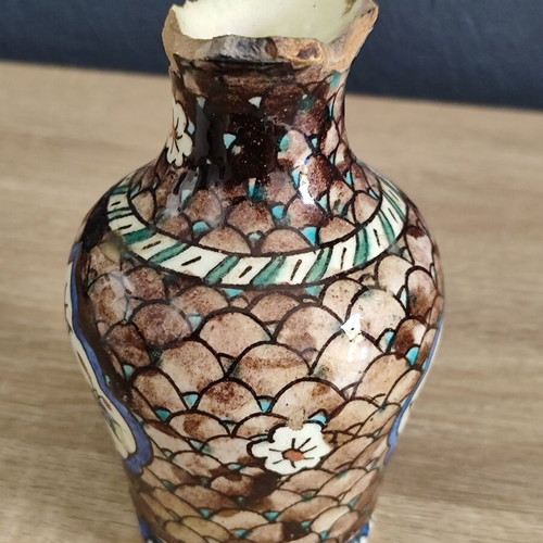 Authentic Vase "Enthymion Kioutacheias" 1921 used, Asia Minor Campaign