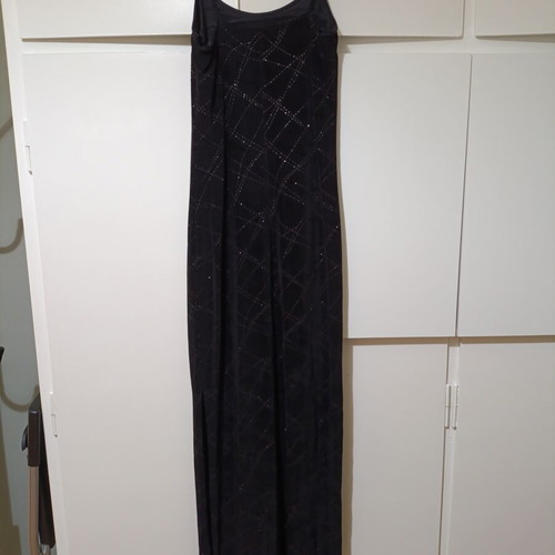 Black long dress with side slit Ioannis Vassiliadis collection like new