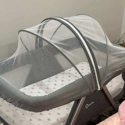 Lionelo Vera Folding Baby Cot used, gray
