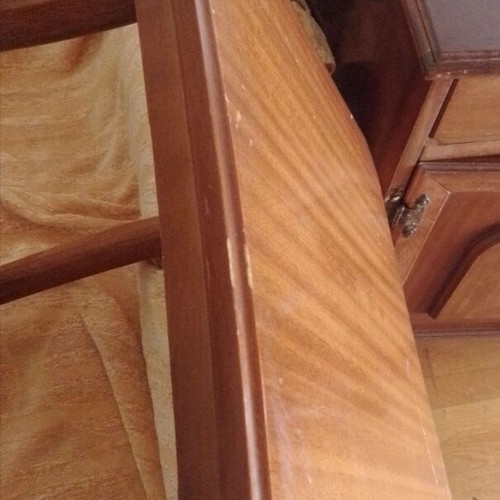 Wooden carved vintage coffee table used