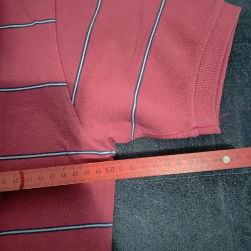 Lacoste Polo short sleeve L slim fit like new, white and red
