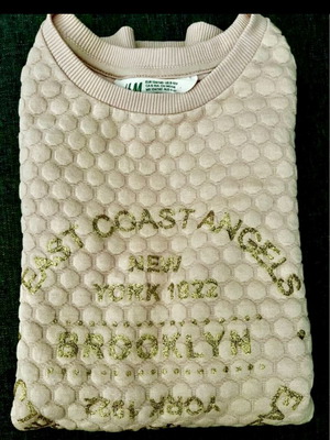 Girls' blouse new, size 146-152, beige