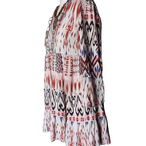 Boho dress Jdy 100% viscose oversized XS-M like new, multicolor