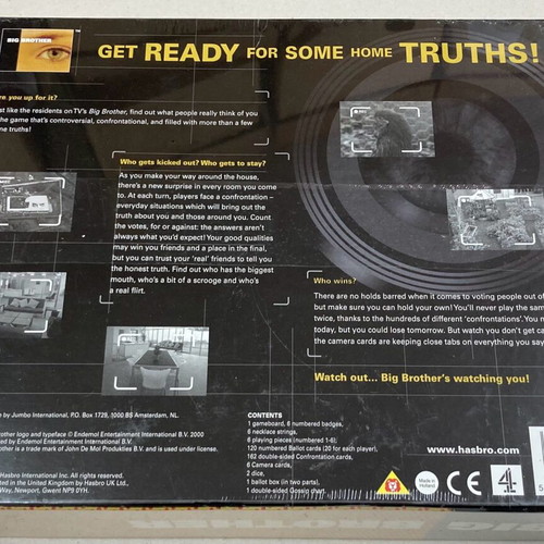 Hasbro 2000 Big Brother the Game board game new sealed