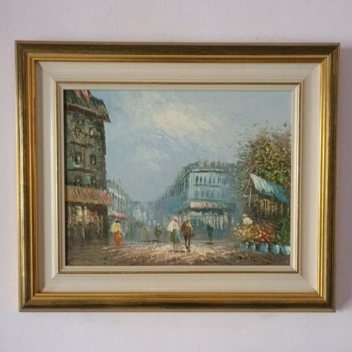 Oil painting used signed in frame 58x50 cm