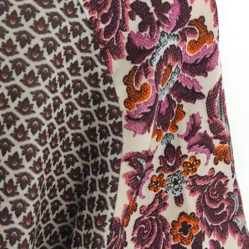 Blouse with satin sleeves size L like new