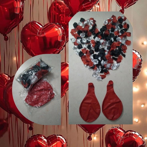 Rose Petals and Large Balloons New for Decoration