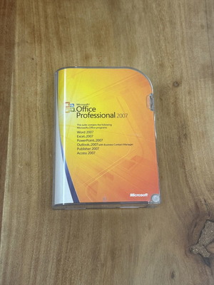 Microsoft Office Professional 2007 retail used with product key