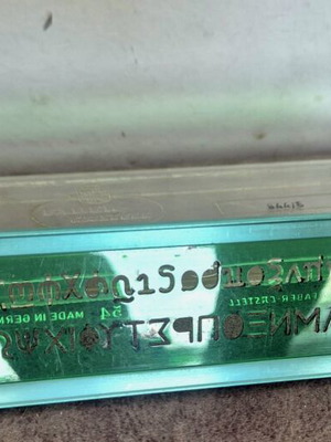 Faber Castell Stensil Alphabet Ruler used, vintage 944/5