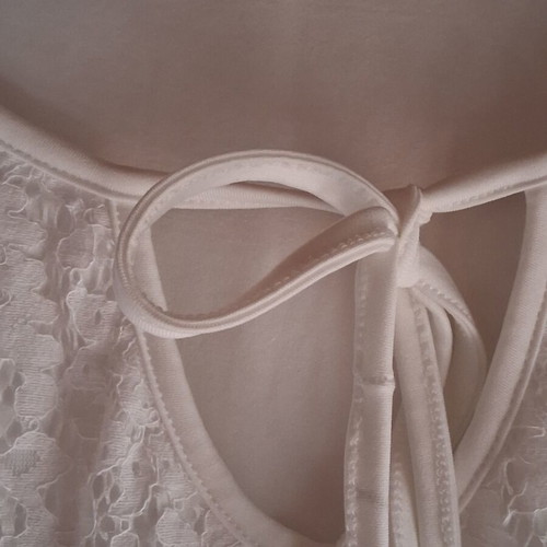 White lace blouse with lining, size XXXL / 46 / 18