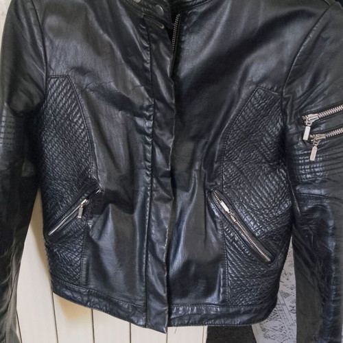 Δερμάτινο μπουφάν μηχανής Terenova like new, unisex, made in Europe