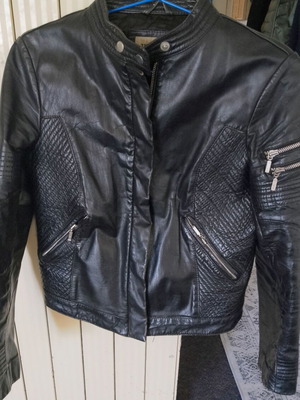 Δερμάτινο μπουφάν μηχανής Terenova like new, unisex, made in Europe