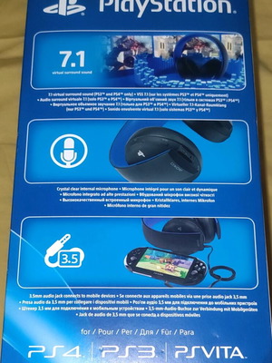 PlayStation headset used, box only