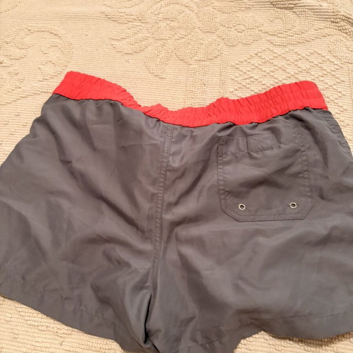 Med men's swimwear like new, size S, gray and pink