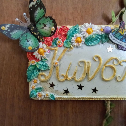 Name sign for girl's room handmade, new