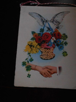 Chromolithograph card used