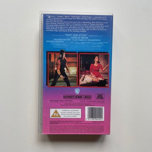 West Side Story VHS tape used, English copy without subtitles
