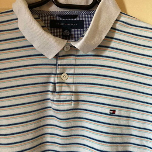 Tommy Hilfiger Polo Shirt XL striped cotton like new