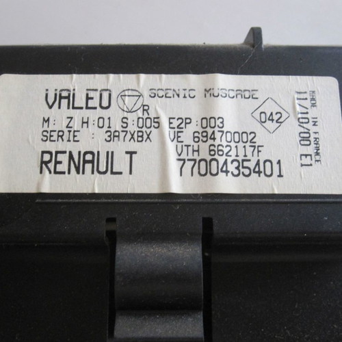 A/C controls for Renault Scenic '99-'03 used