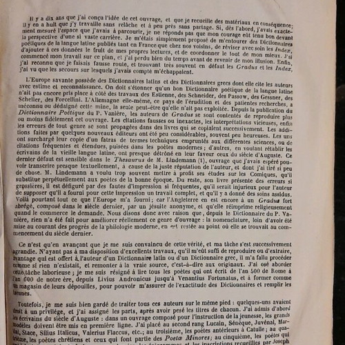 Thesaurus Poeticus Latin Language Quicherat used