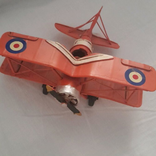 Collectible metal iron airplane