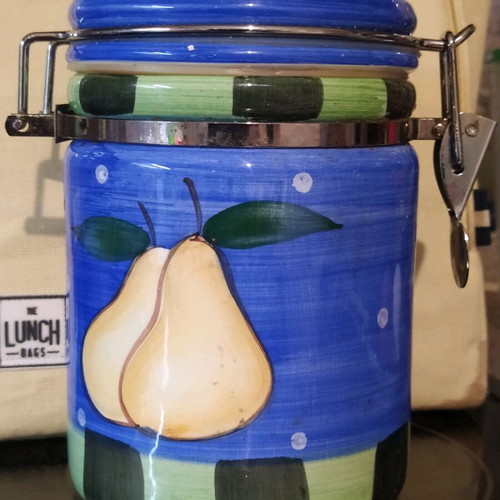 Ceramic jar used for food storage