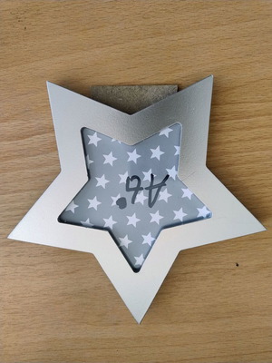 Photo frame star-shaped like new